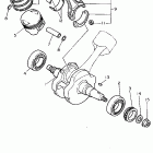 XV750G Virago 750 Коленчатый вал и Поршень