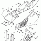 YZ 250 БОКОВАЯ КРЫШКА