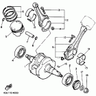 VIRAGO 1100-XV 1100 Коленчатый вал и Поршень