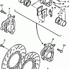 XV750B/XV750BC Передний тормозной суппорт