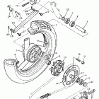FZR400W FZR Заднее колесо