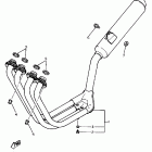 FZR400W FZR Выхлопная система