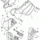 YZ 125 БОКОВАЯ КРЫШКА
