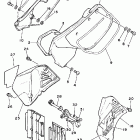 YZ125T БОКОВАЯ КРЫШКА