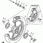 XV1000N Virago Переднее колесо