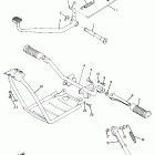 L5TA Stand, foot rest & rear brake pedal