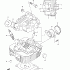 DR-Z125,L ГОЛОВКА ЦИЛИНДРА