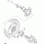 SV650,S,A,F Rear wheel (sv650ak8 / sak8 / ak9 / sak9)