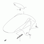SV650,S,A,F Front fender (model k8)