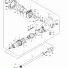 VL800,C,T Boulevard C50 Eller shaft - final drive gear (see note)