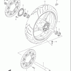 GSF1250S Bandit Front wheel (gsf1250sak7 / sak8)