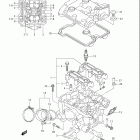 SV650 Задняя головка цилиндров