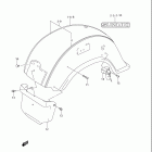 VL1500 Boulevard C90 Rear fender (model k5 / k6)