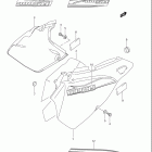 DR-Z400SM Frame cover (model k7)