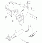 DR-Z400SM Топливный бак (model k7)