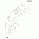 VS800GL INTRUDER Boulevard S50 Заднее крыло