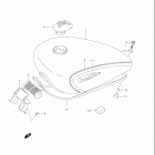 VS800GL INTRUDER Boulevard S50 Топливный бак (модель K1)