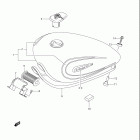 VS800GL INTRUDER Boulevard S50 Топливный бак (модель K4)
