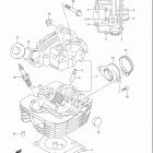 DR-Z125,L ГОЛОВКА ЦИЛИНДРА