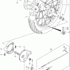 DR-Z125,L Rear wheel (dr-z125k4 / k5 / k6 / k7)