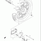 DR-Z125,L Front wheel (dr-z125k3 / k4 / k5 / k6 / k7)