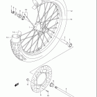 DR-Z125,L Front wheel (dr-z125lk3 / lk4 / lk5 / lk6 / lk7)