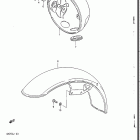 GN250 1985, 1988 Headlamp housing - front fender