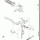 GN250 1985, 1988 Right handle switch (model f)