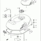 GSX-R750 1988-1990 Fuel tank (model k)