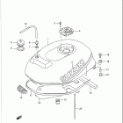 GSX-R750 1988-1990 Fuel tank (model l)