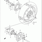 GSX-R750 1988-1990 Rear wheel (model l)
