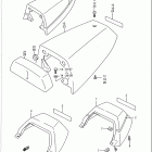 GSX-R750 1988-1990 Seat tail cover (model k / l)