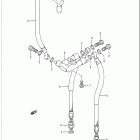 GSX-R750 1988-1990 Front brake hose (model j / k)