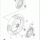GSX-R750 1988-1990 Front wheel (model j / k)