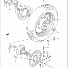 GSX1100F 1988-1993 Заднее колесо