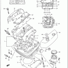 VS1400GLP 1987-1995 Головка цилиндров (передняя)