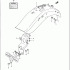 VS1400GLP 1987-1995 Заднее крыло