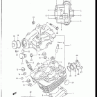 DR100 1985-1990 ГОЛОВКА ЦИЛИНДРА