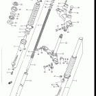 DR100 1985-1990 Front fork (model f / g)