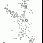 DR125 1986-1988 КОЛЕНЧАТЫЙ ВАЛ
