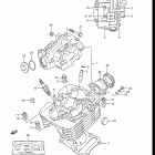 DR125 1986-1988 ГОЛОВКА ЦИЛИНДРА