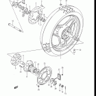 GSX-R1100 1986-1988 Rear wheel (model g / h)