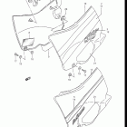 GSX-R1100 1986-1988 Frame cover (model g / h)
