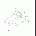 GSX-R1100 1986-1988 Front fender (model h / j)