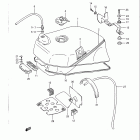 GSX-R750 1986-1987 Fuel tank (model h)