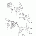 GSX-R750 1986-1987 Подножки