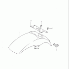 GSX-R750 1986-1987 Front fender (model g)