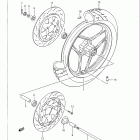 GSX-R750 1986-1987 Front wheel (model h)