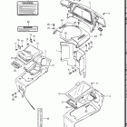 GV1400GD, GT, GC, 1986-1988 Inner cowling (gv1400gcg / gch)