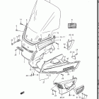 GV1400GD, GT, GC, 1986-1988 Outer cowling (gv1400gdg f.no.104471~)
